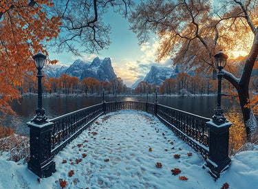 Winter Bridge to Tranquility Puzzle | MakeYourPuzzles
